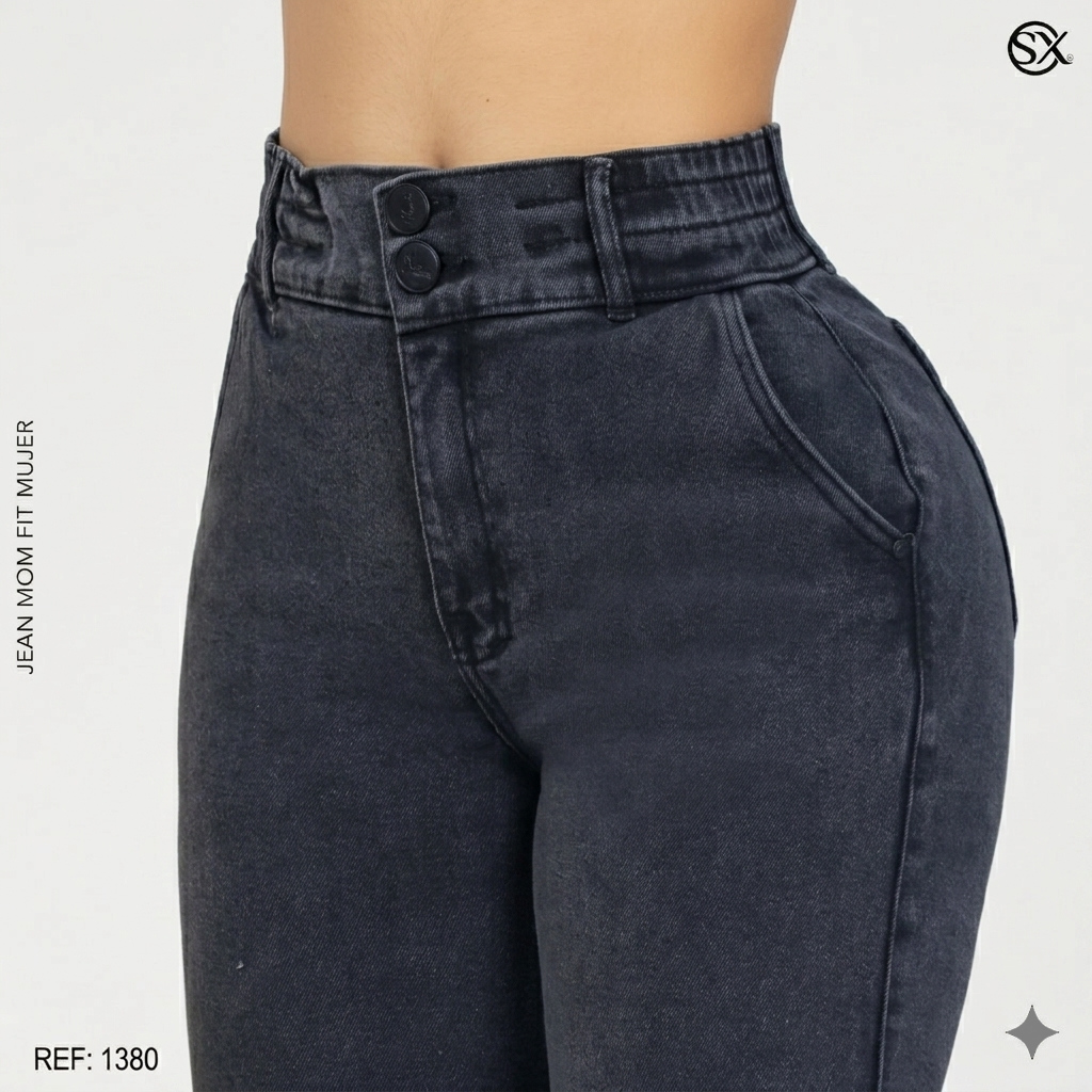 Jeans Mujer Mom Fit 1380