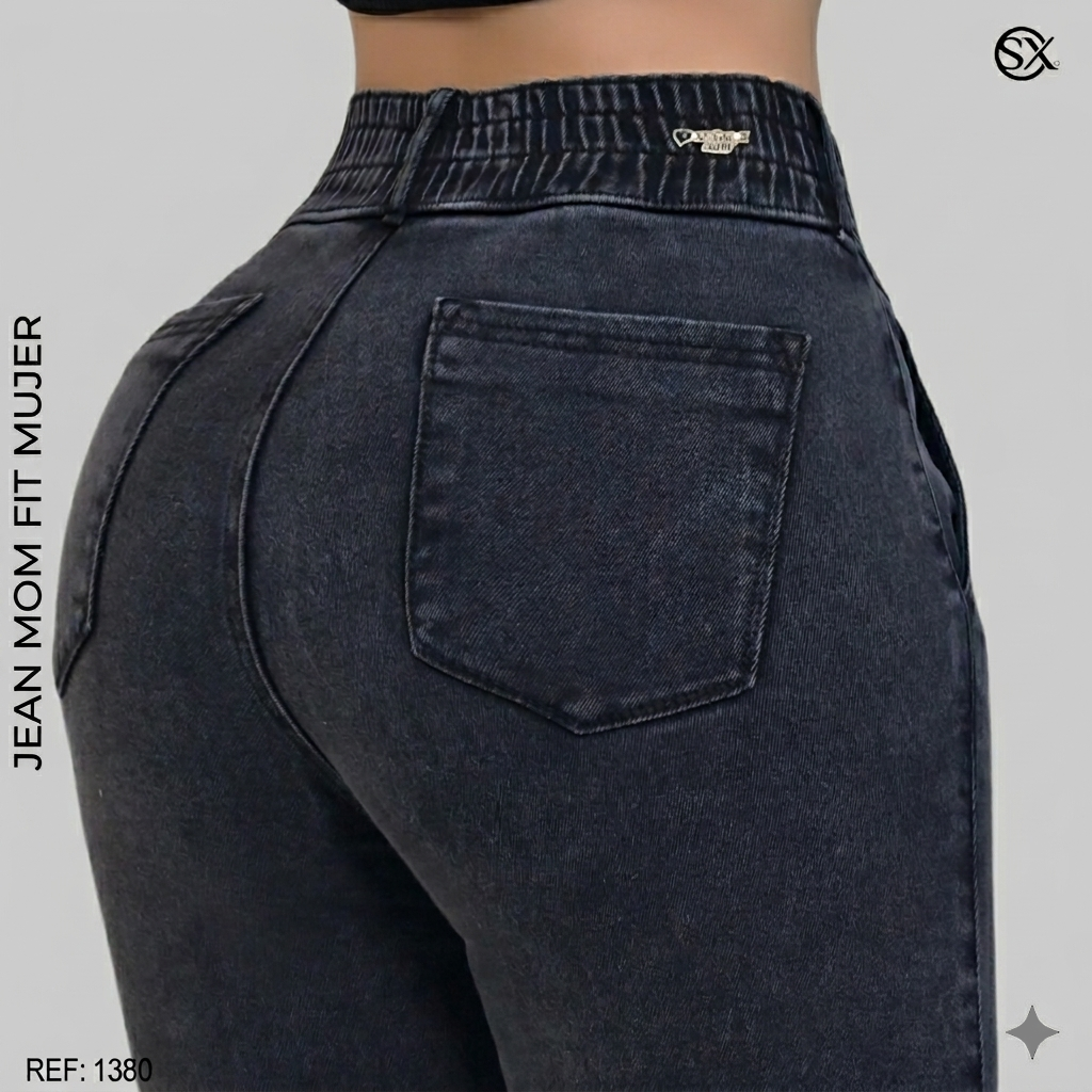 Jeans Mujer Mom Fit 1380