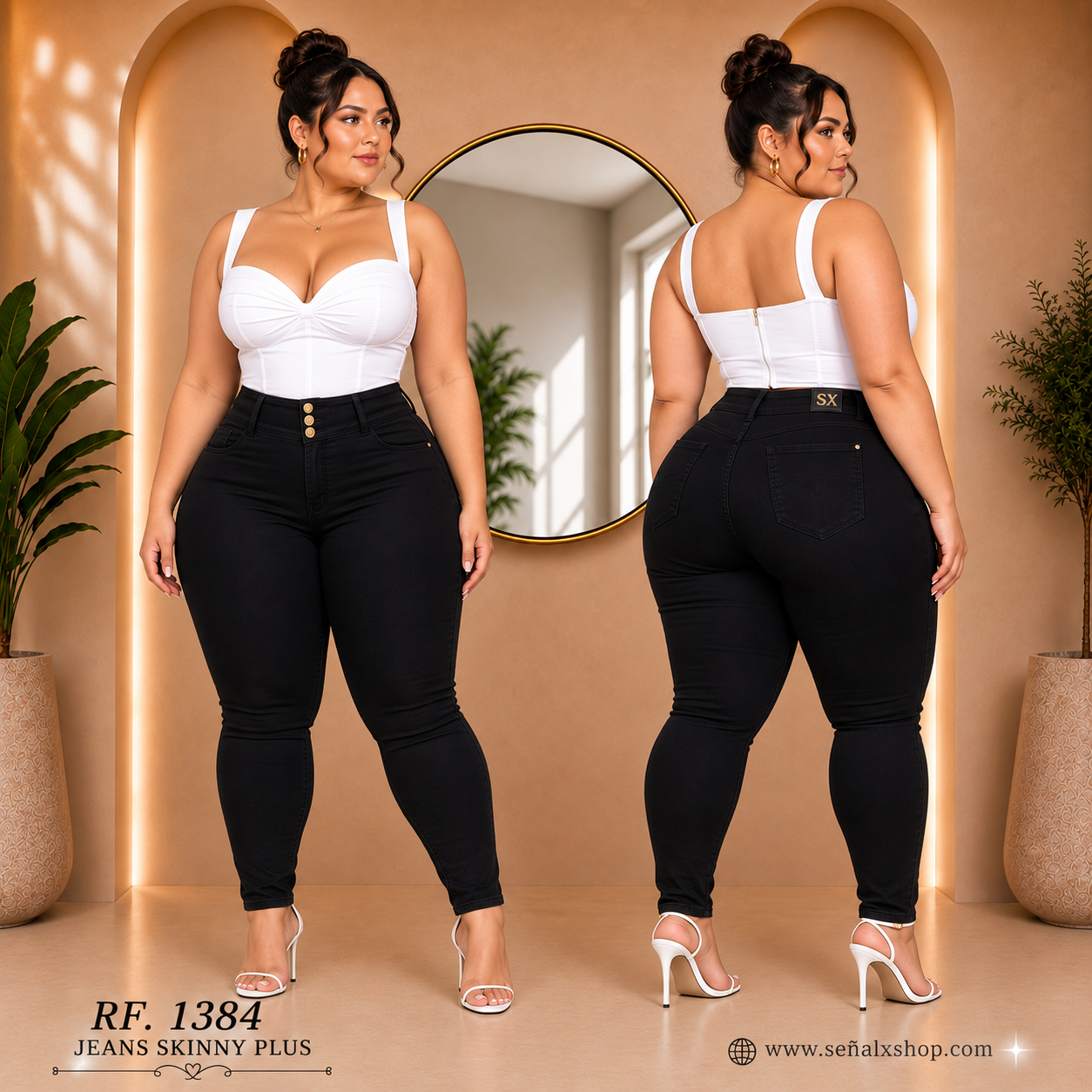 Jeans Mujer Plus 1384