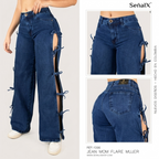 Jeans mujer Mom Flare 1396