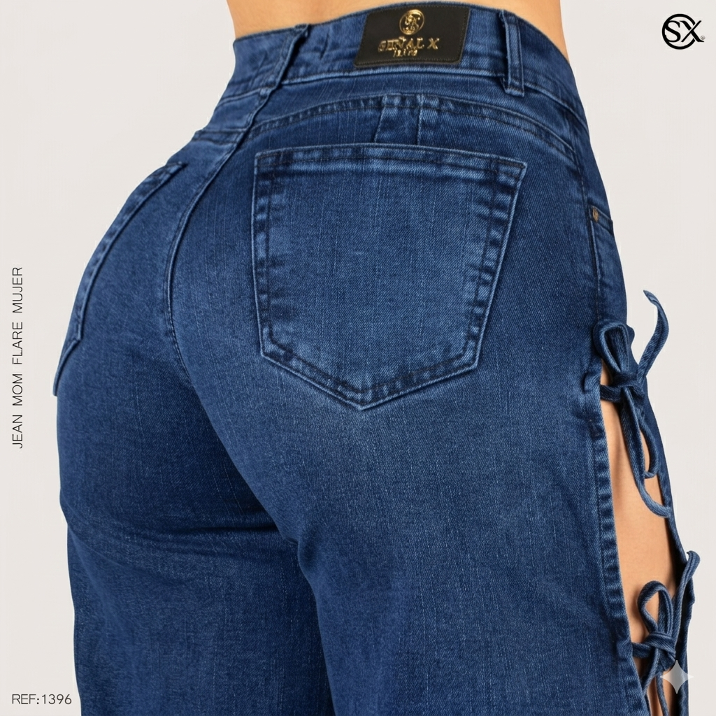 Jeans Mujer Mom FLARE