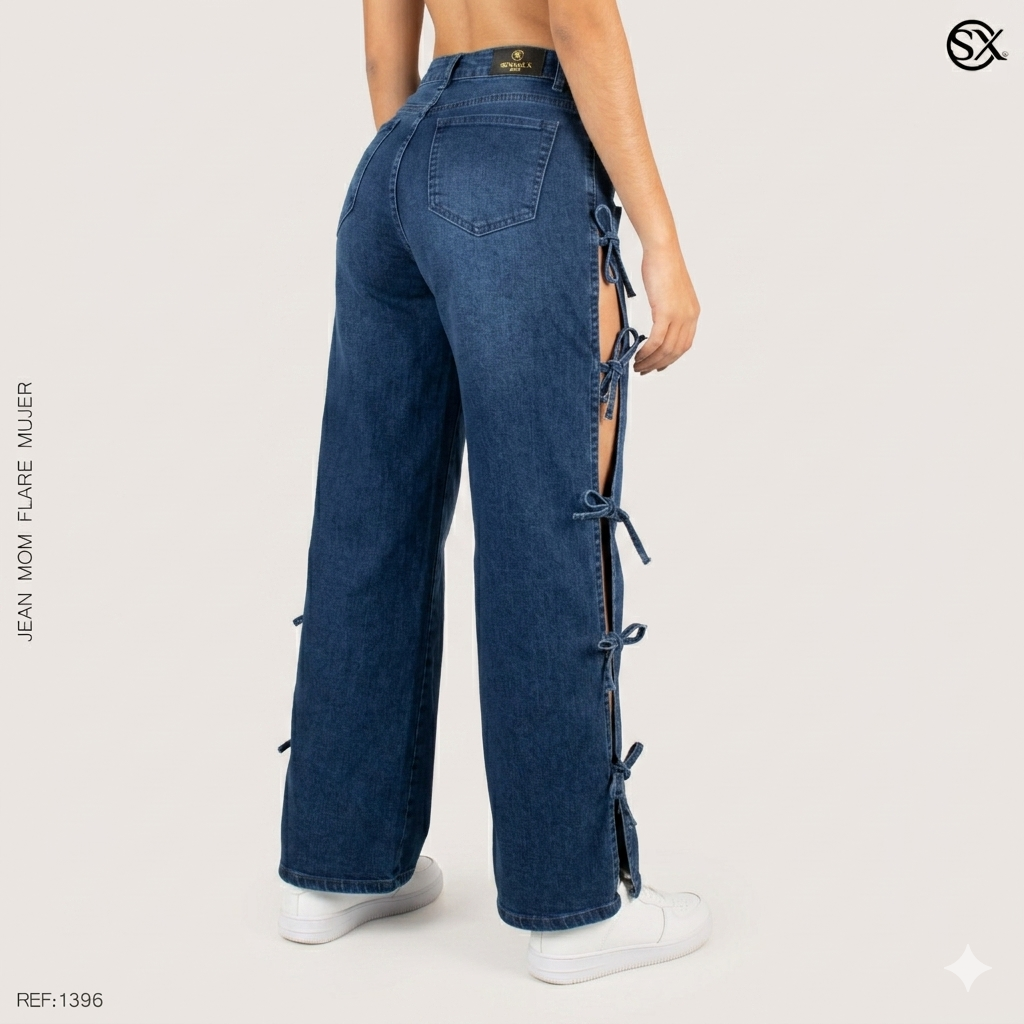 Jeans Mujer Mom FLARE