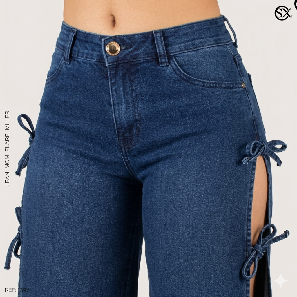 Jeans Mujer Mom FLARE