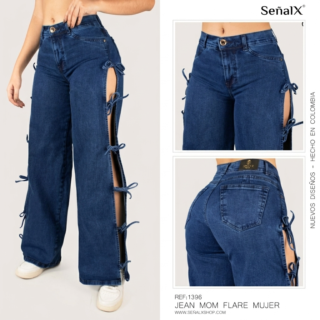 Jeans Mujer Mom FLARE