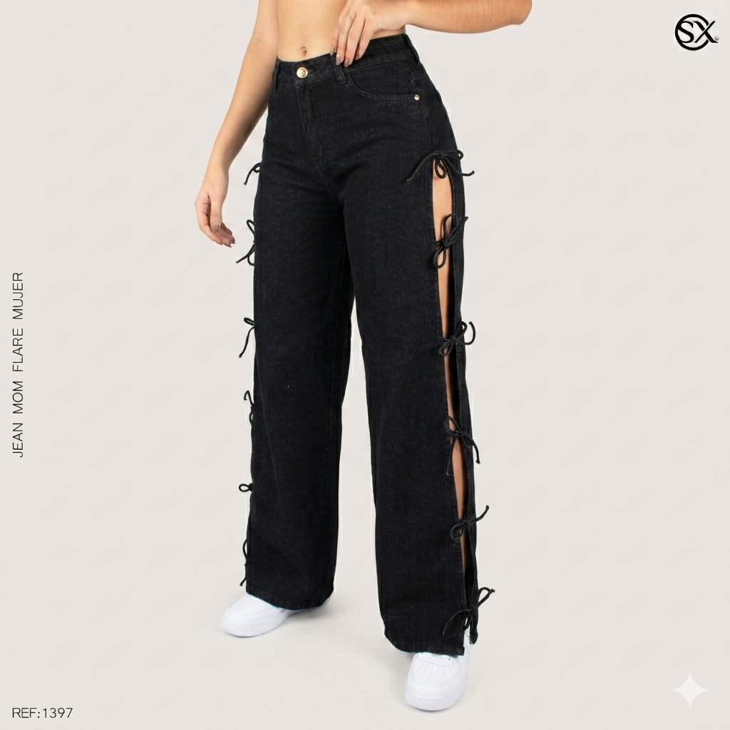 Jeans Mujer Mom FLARE 1397