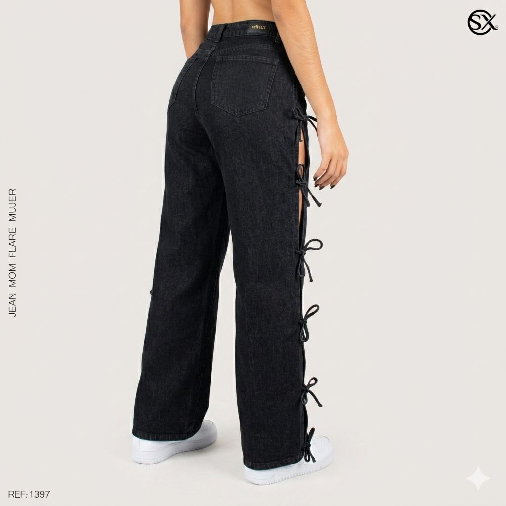 Jeans Mujer Mom FLARE