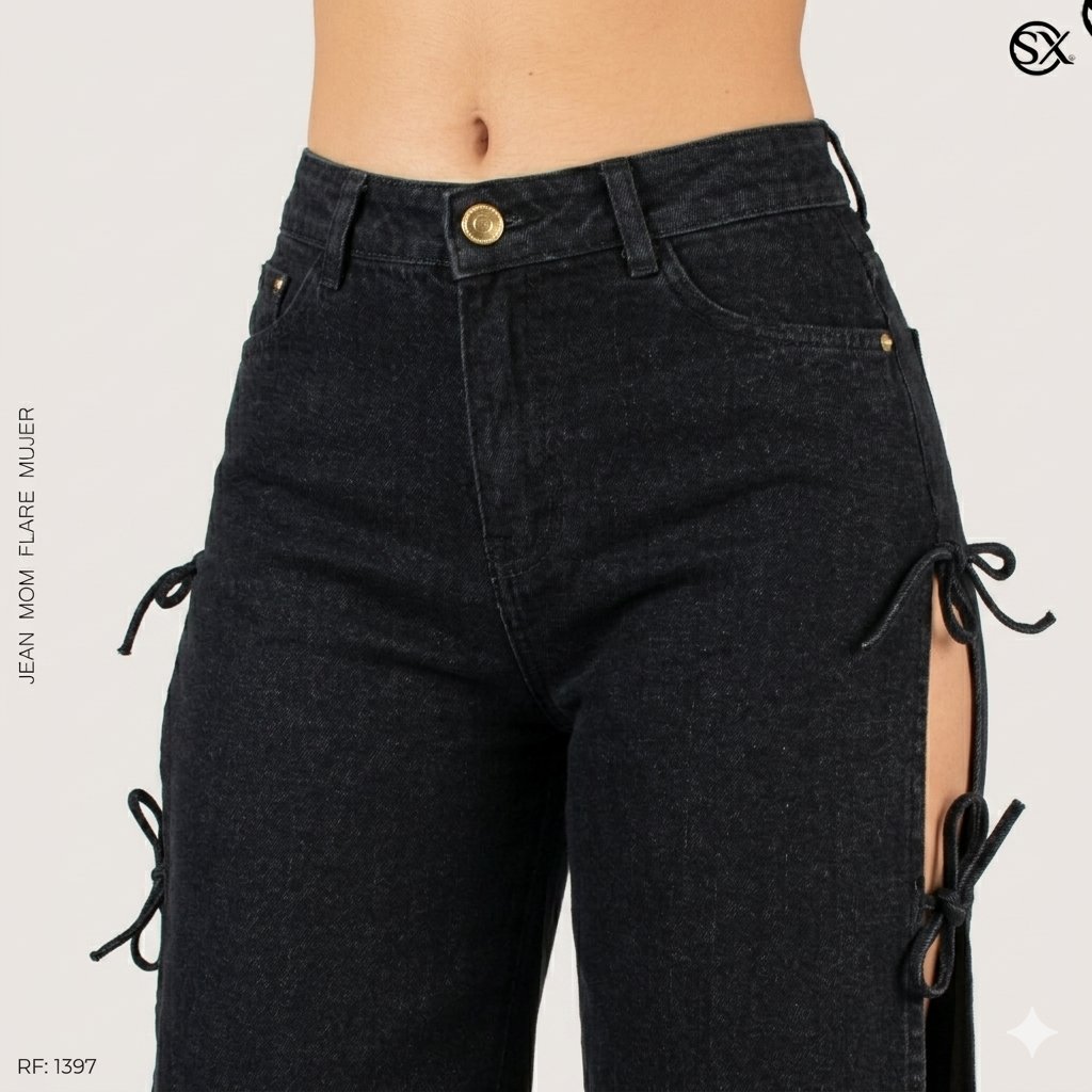 Jeans Mujer Mom FLARE