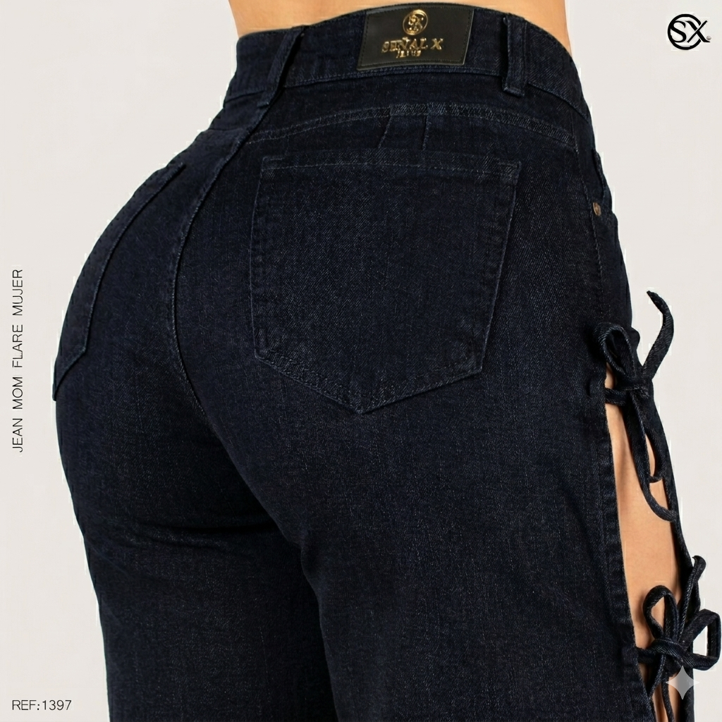 Jeans Mujer Mom FLARE