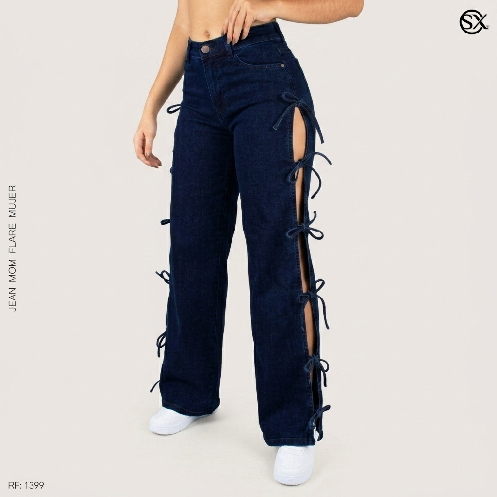 Jeans Mujer Mom FLARE