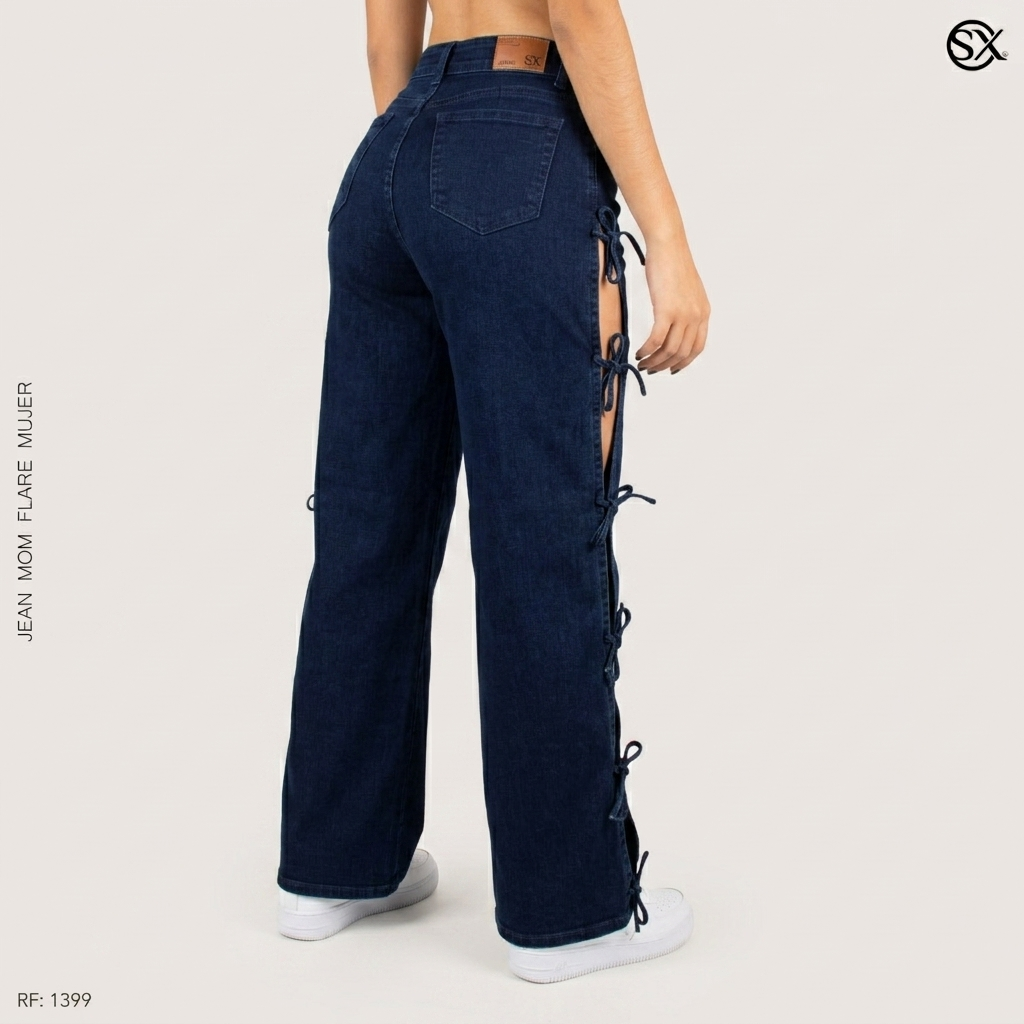 Jeans Mujer Mom FLARE