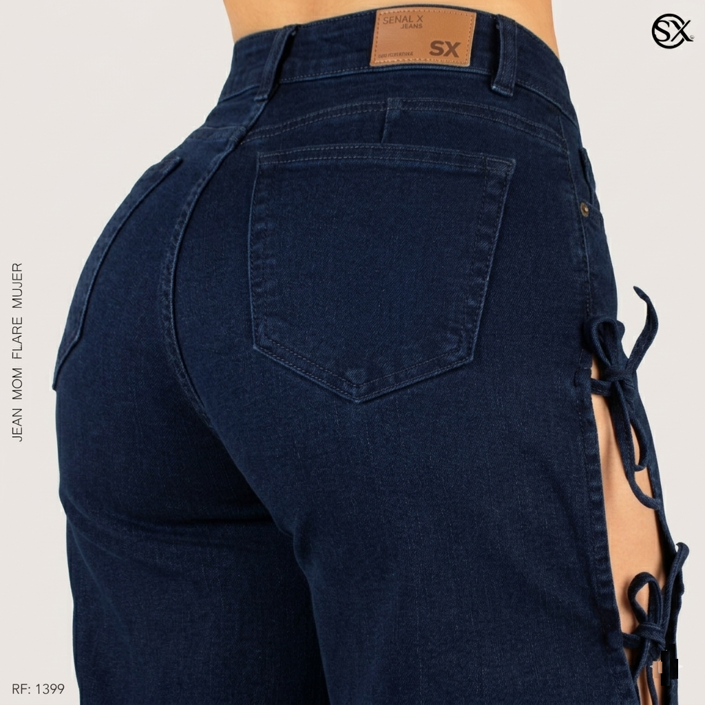 Jeans Mujer Mom FLARE