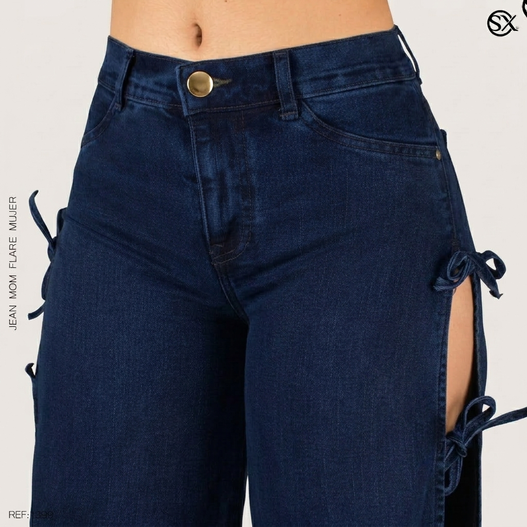 Jeans Mujer Mom FLARE