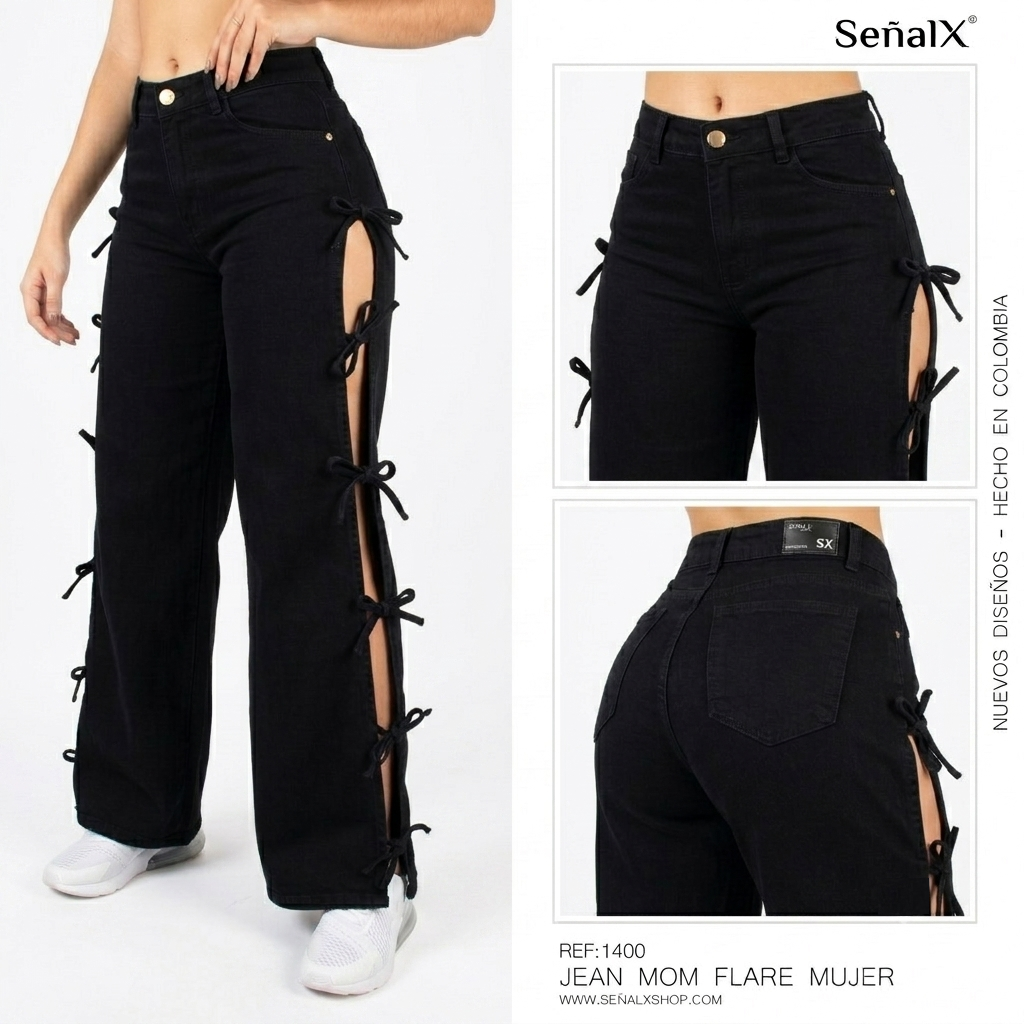 Jeans Mujer Mom FLARE 1400 + VARIANTES