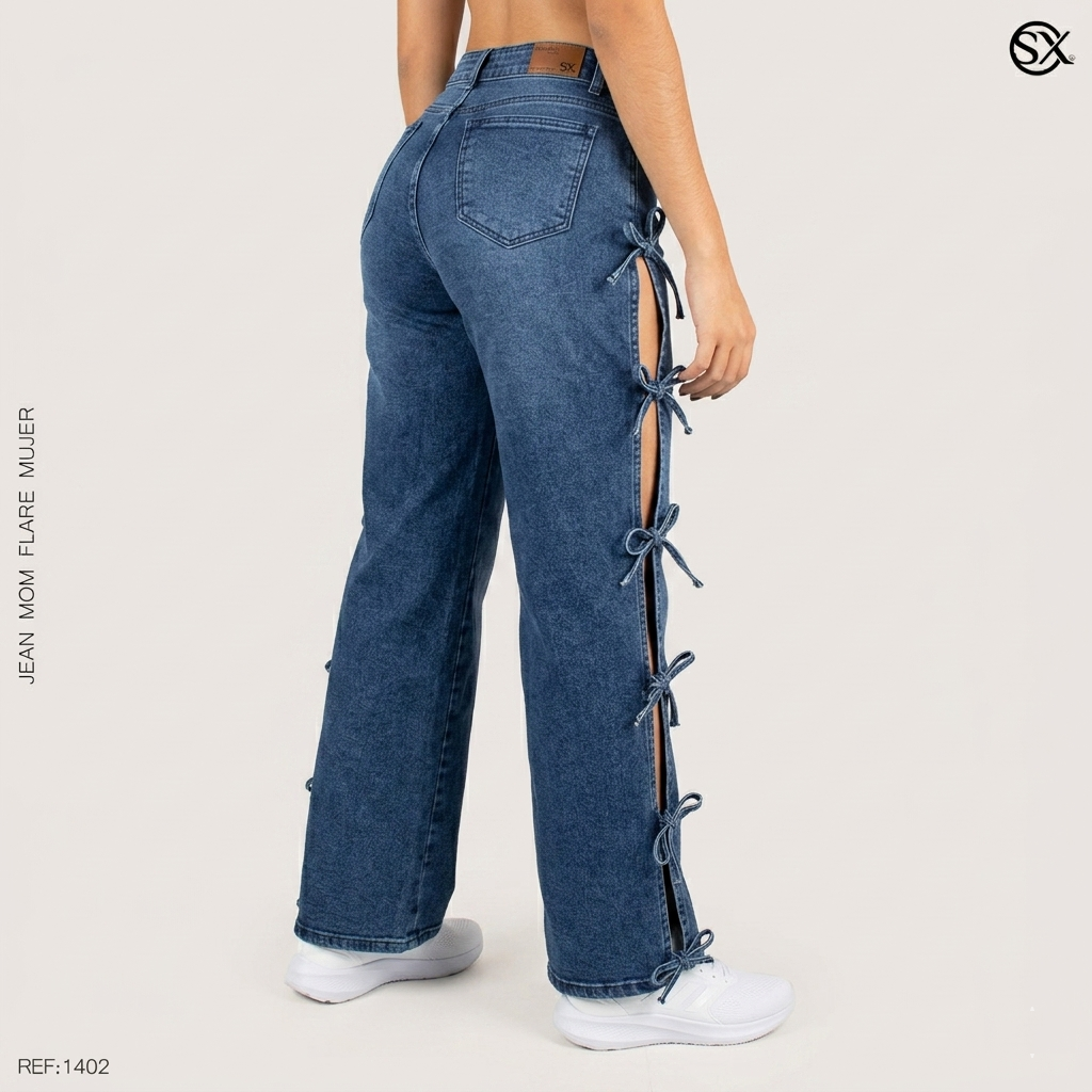 Jeans Mujer Mom FLARE 1402