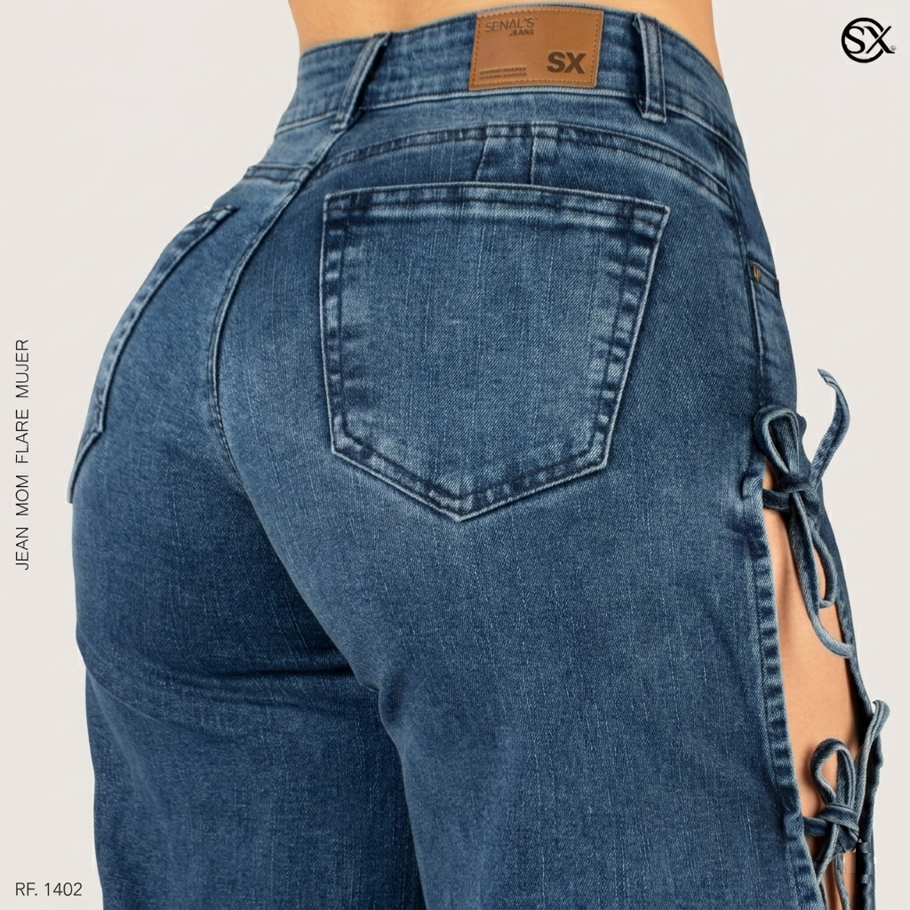 Jeans Mujer Mom FLARE 1402