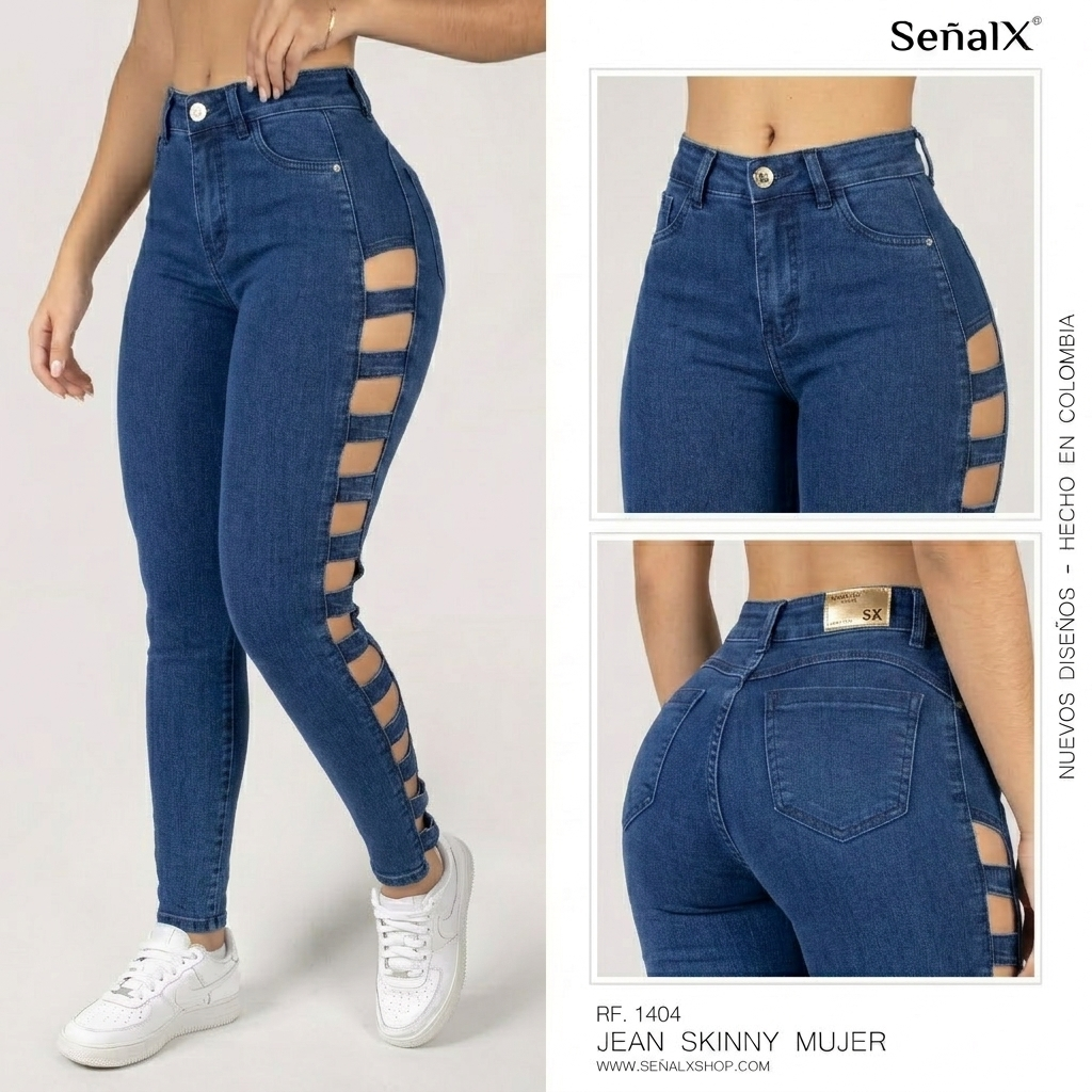 Jeans Mujer Skinny  1404