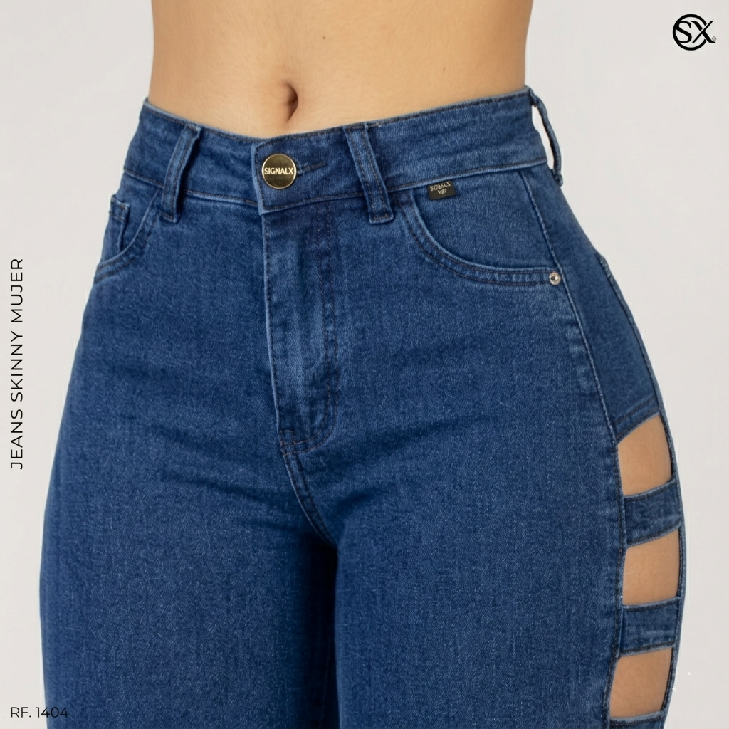 Jeans Mujer Skinny  1404