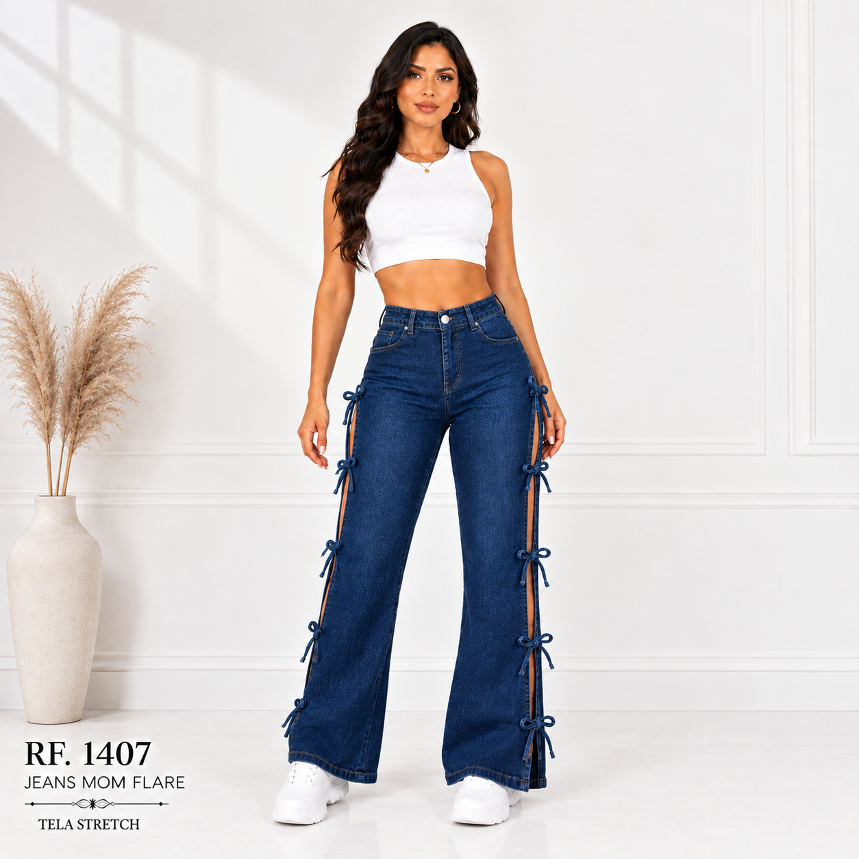 Jeans Mujer Mom FLARE 1407