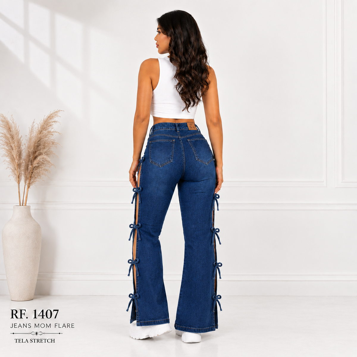 Jeans Mujer Mom FLARE 1407