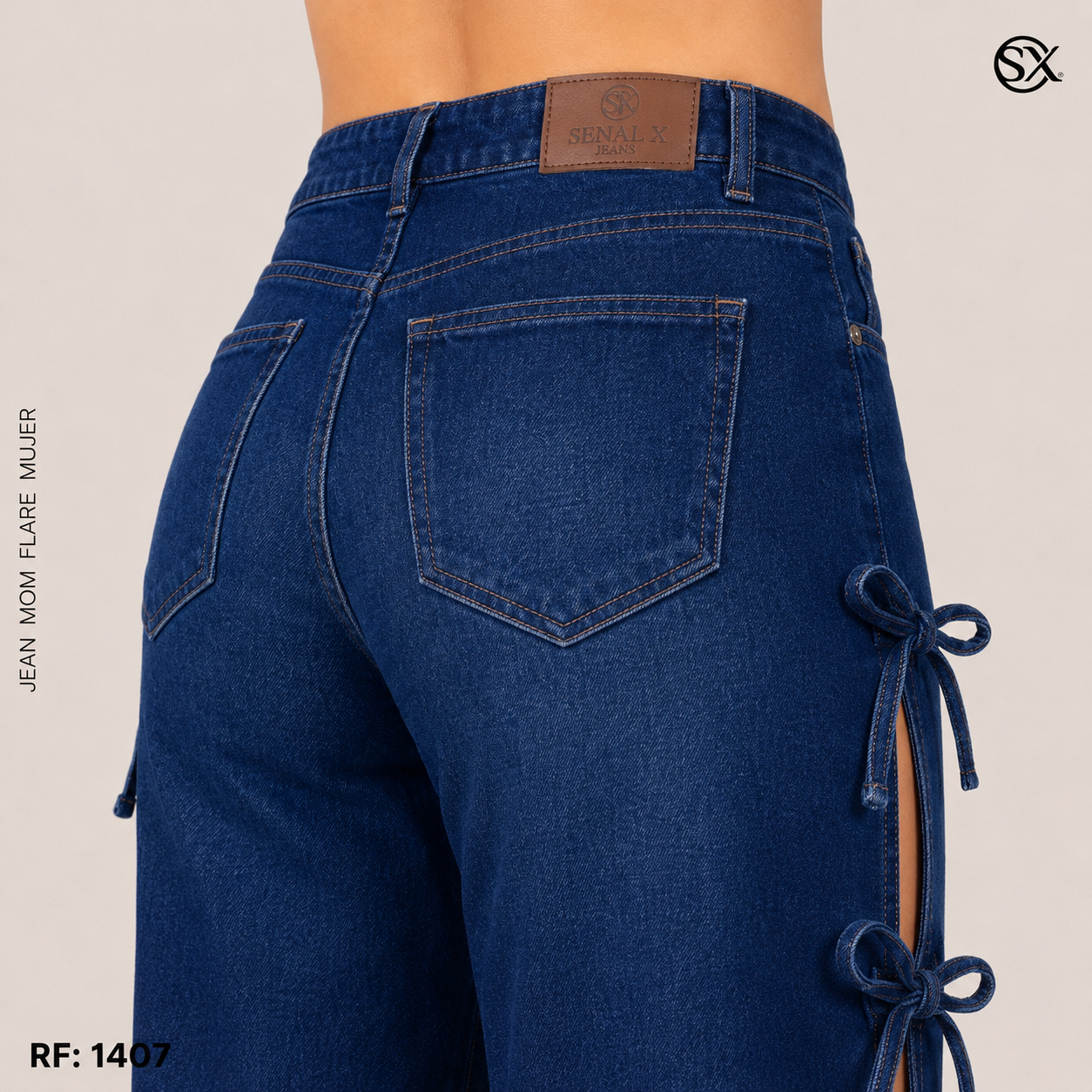 Jeans Mujer Mom FLARE 1407