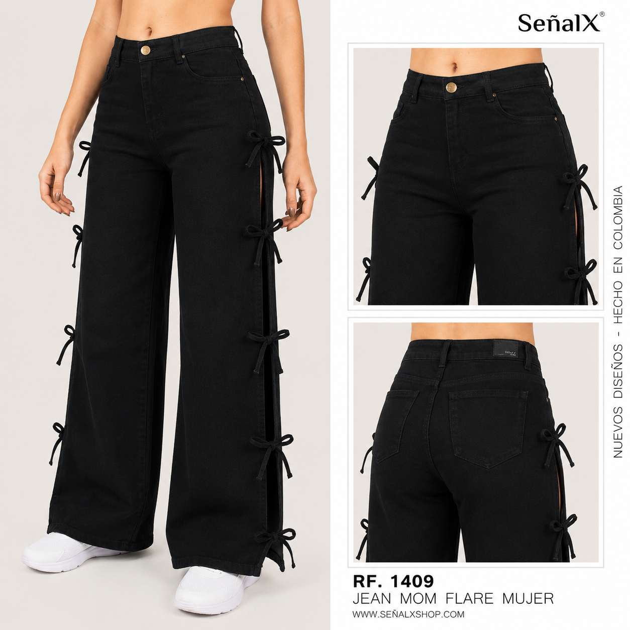 Jeans Mujer Mom FLARE 1409