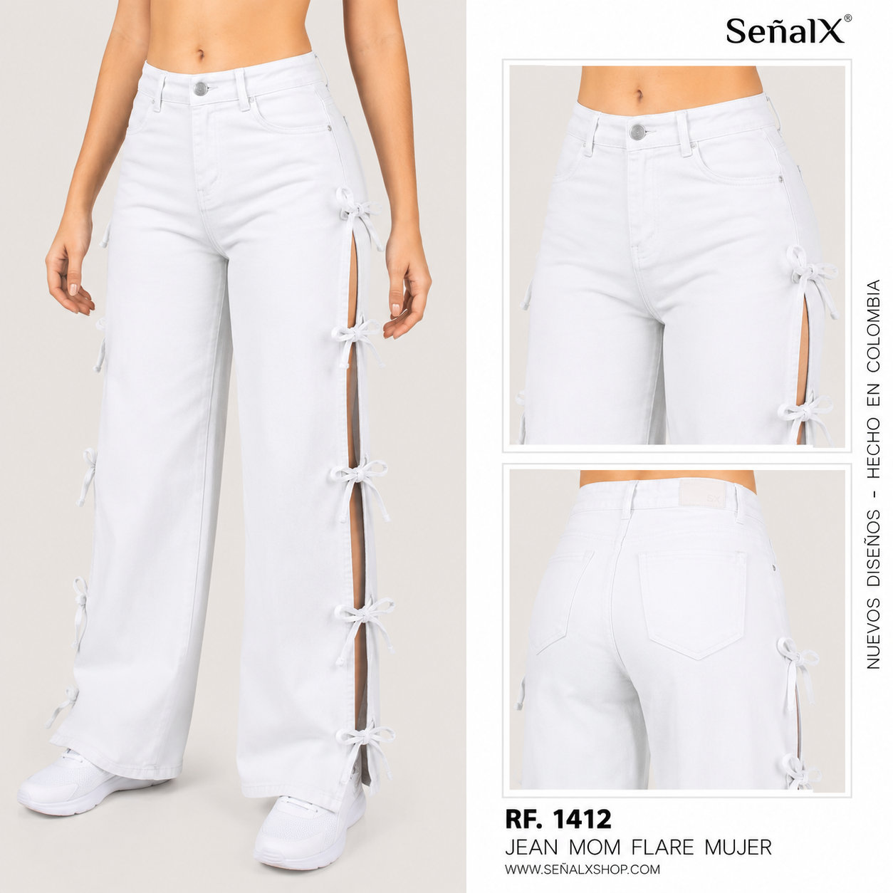 Jeans Mujer Mom FLARE 1412
