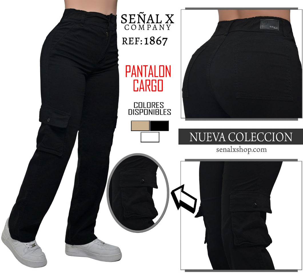 JEANS MUJER CARGO REF 1867