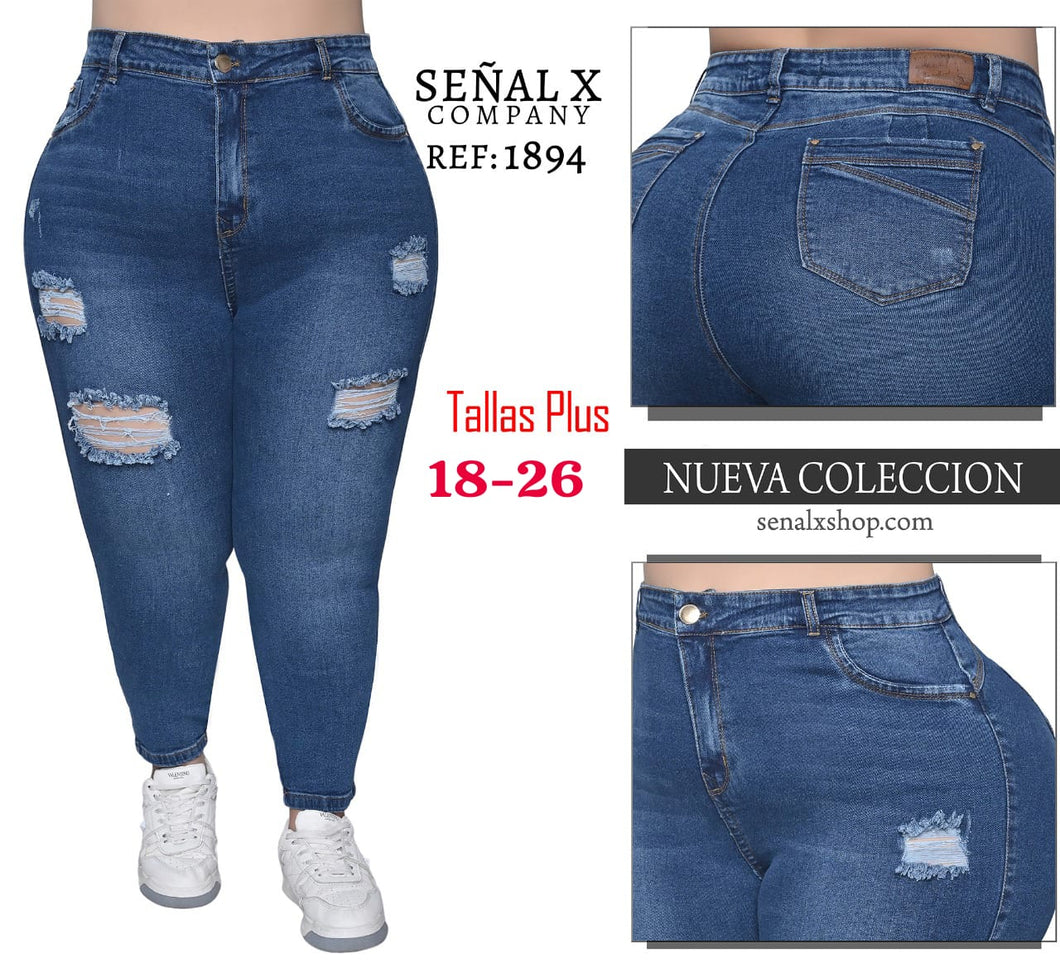 JEANS MUJER CLASICO PLUS  REF 1094