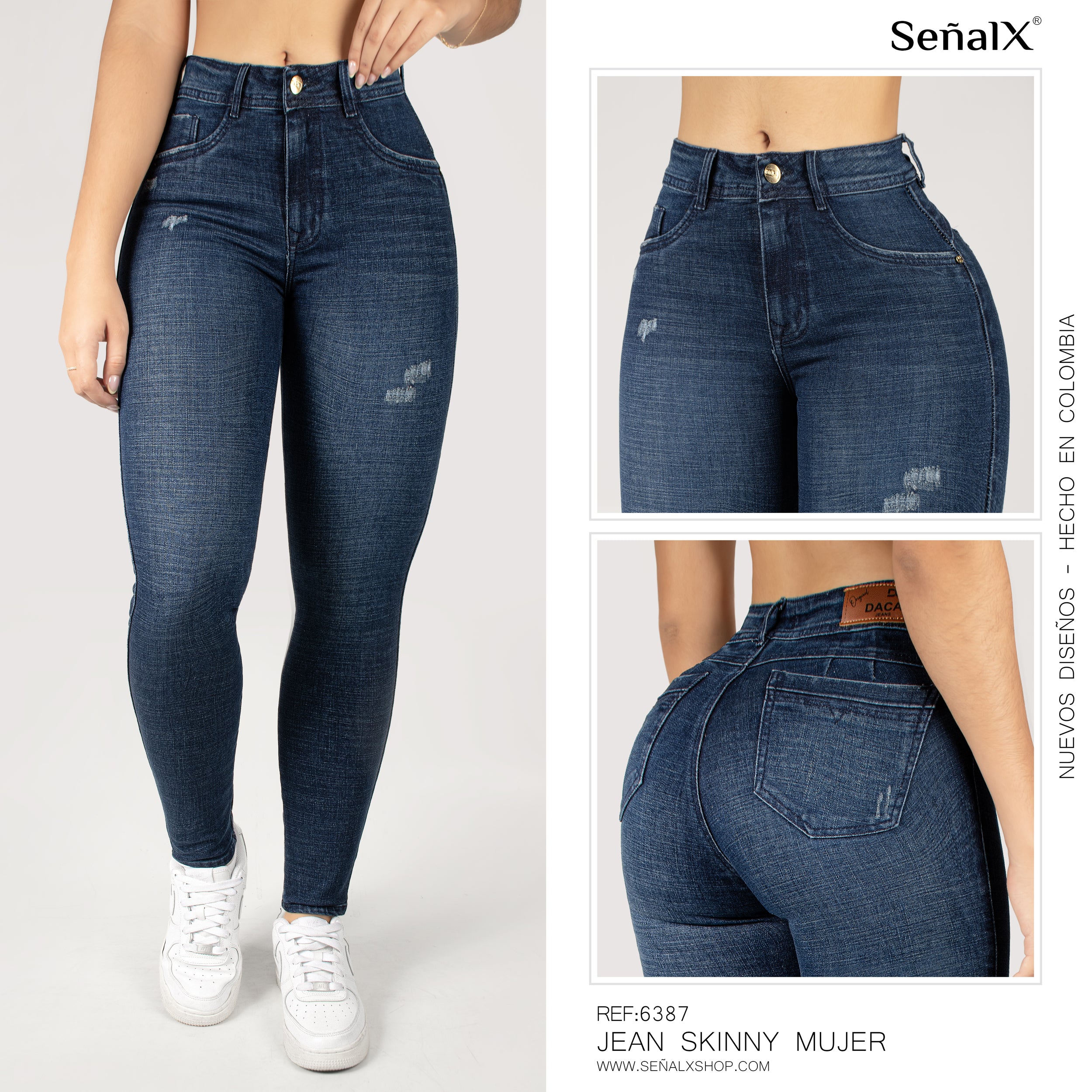 Jeans mujer Skinny 6387
