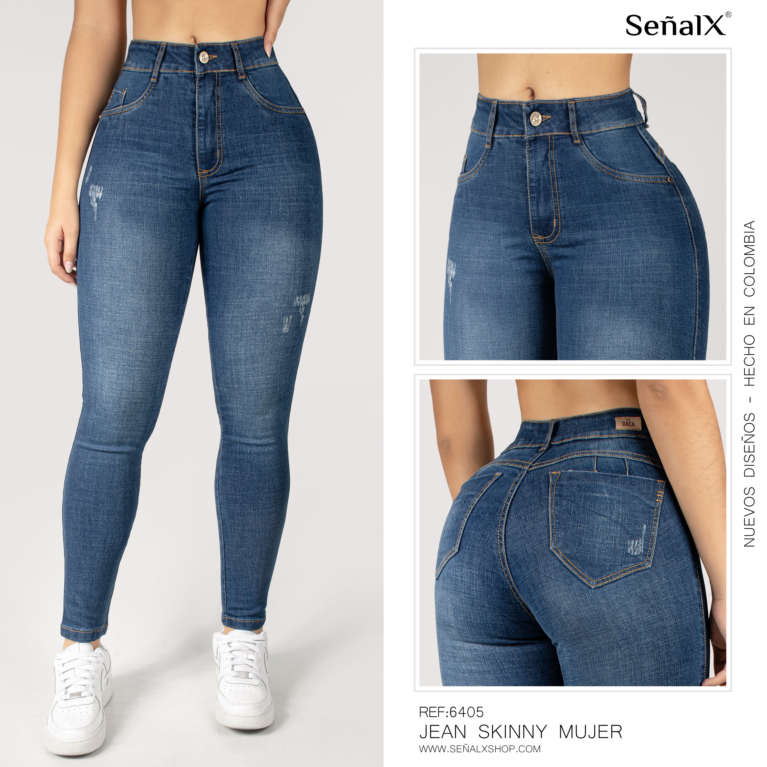 Jeans mujer Skinny 6405