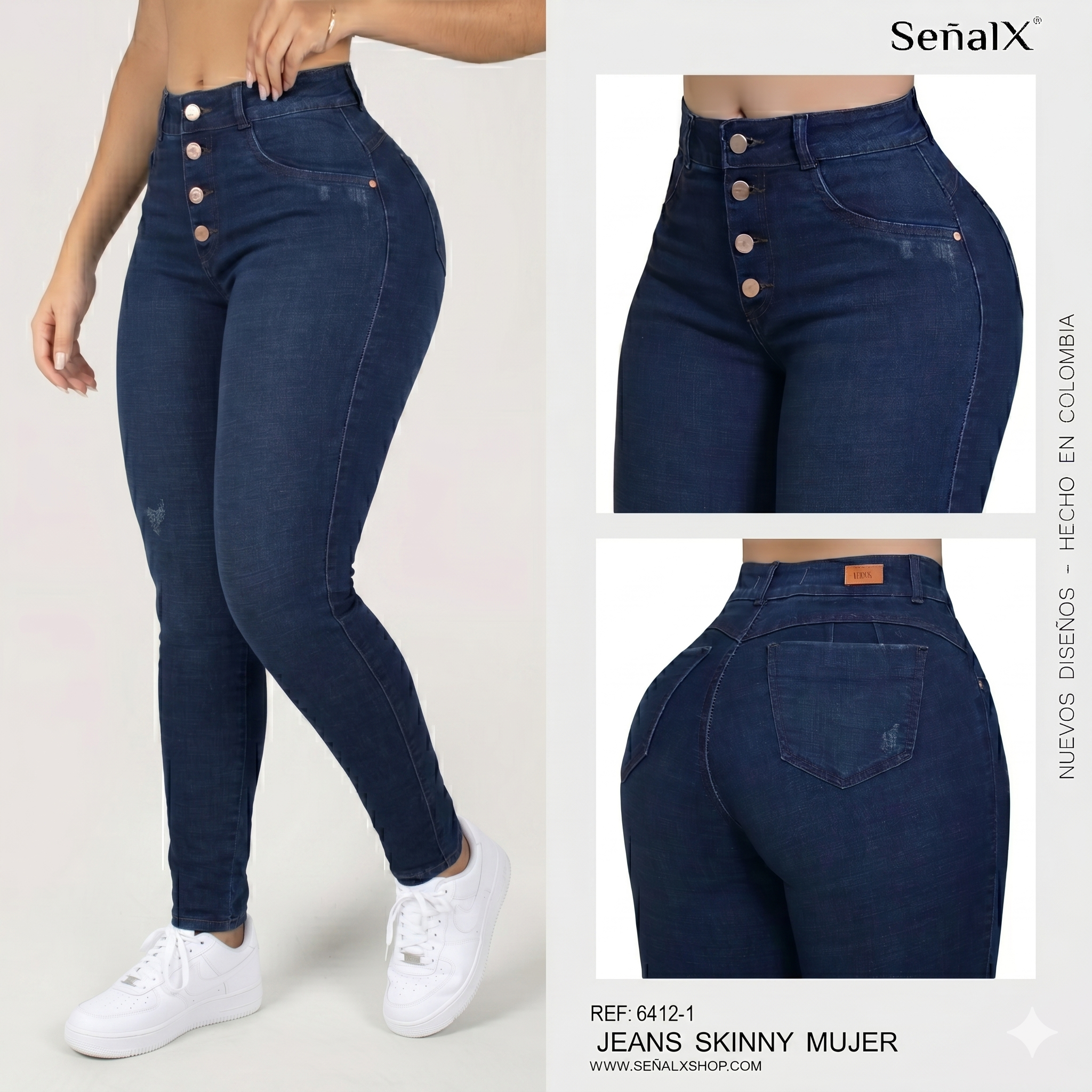 Jeans Mujer Skinny 6412-1