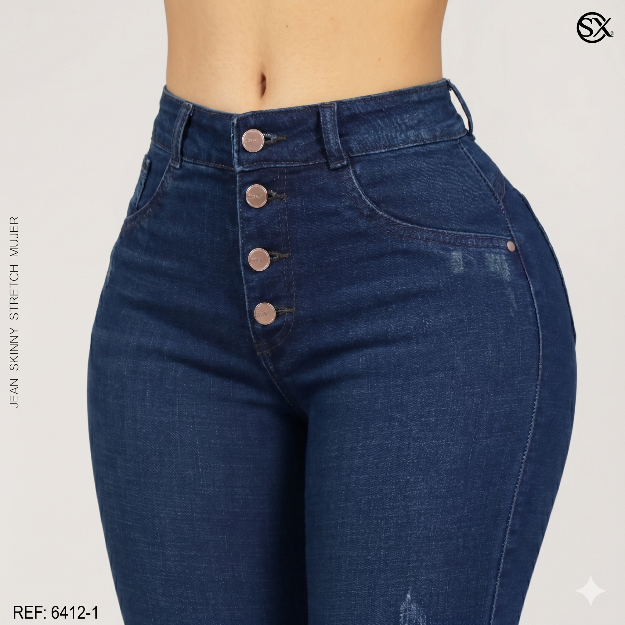 Jeans Mujer Skinny 6412-1