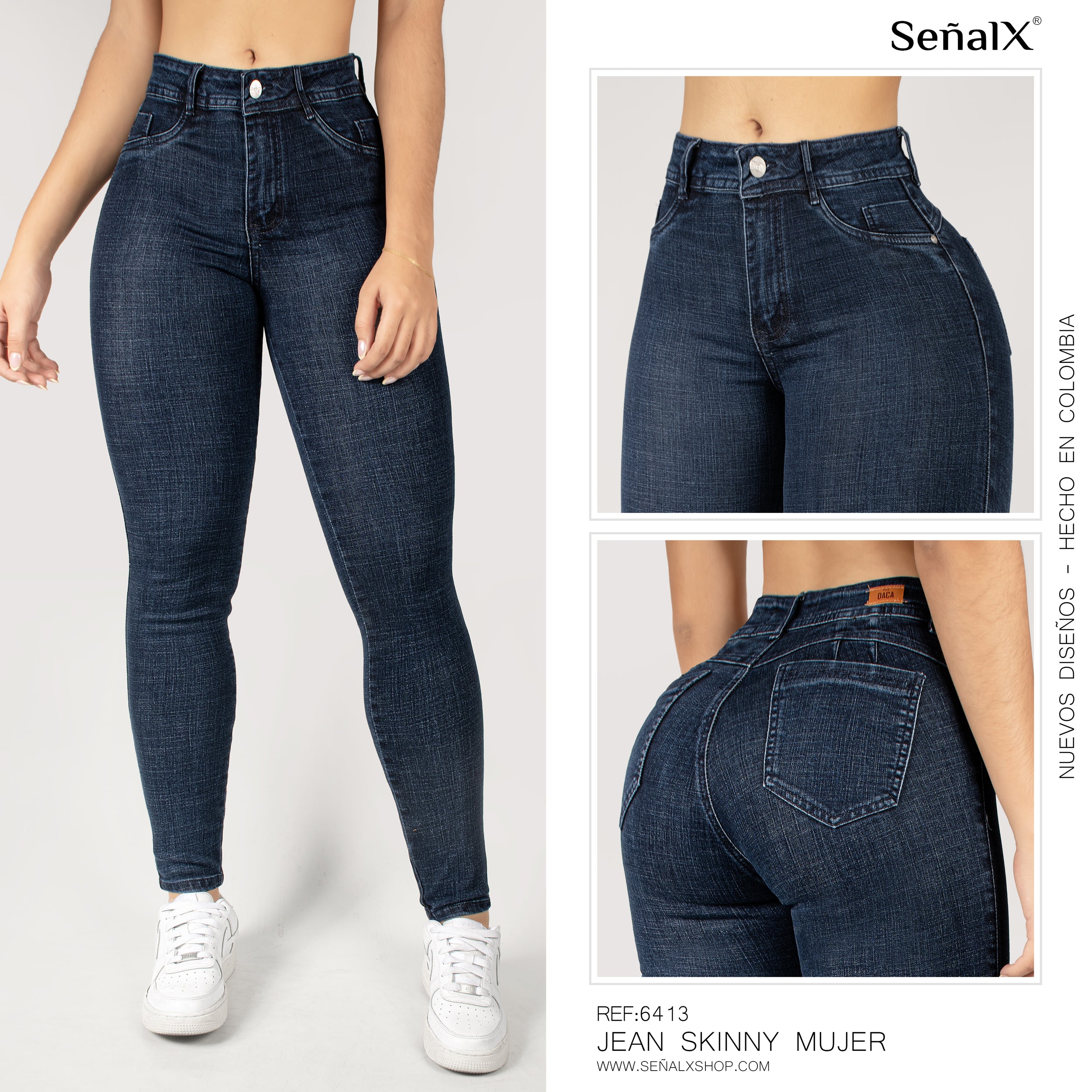 Jeans mujer Skinny 6413