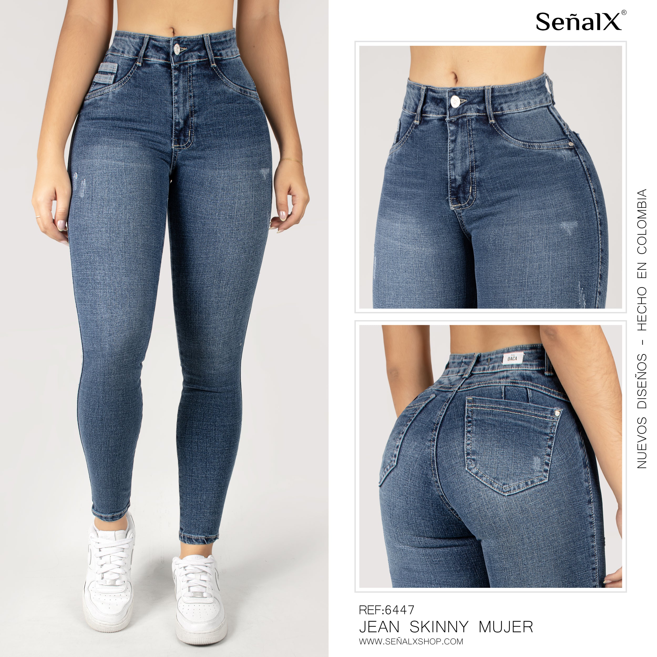 Jeans mujer Skinny 6447