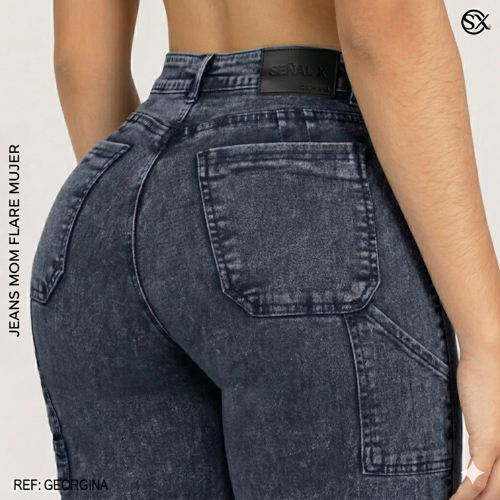 Jeans Mujer Mom Flare Georgina