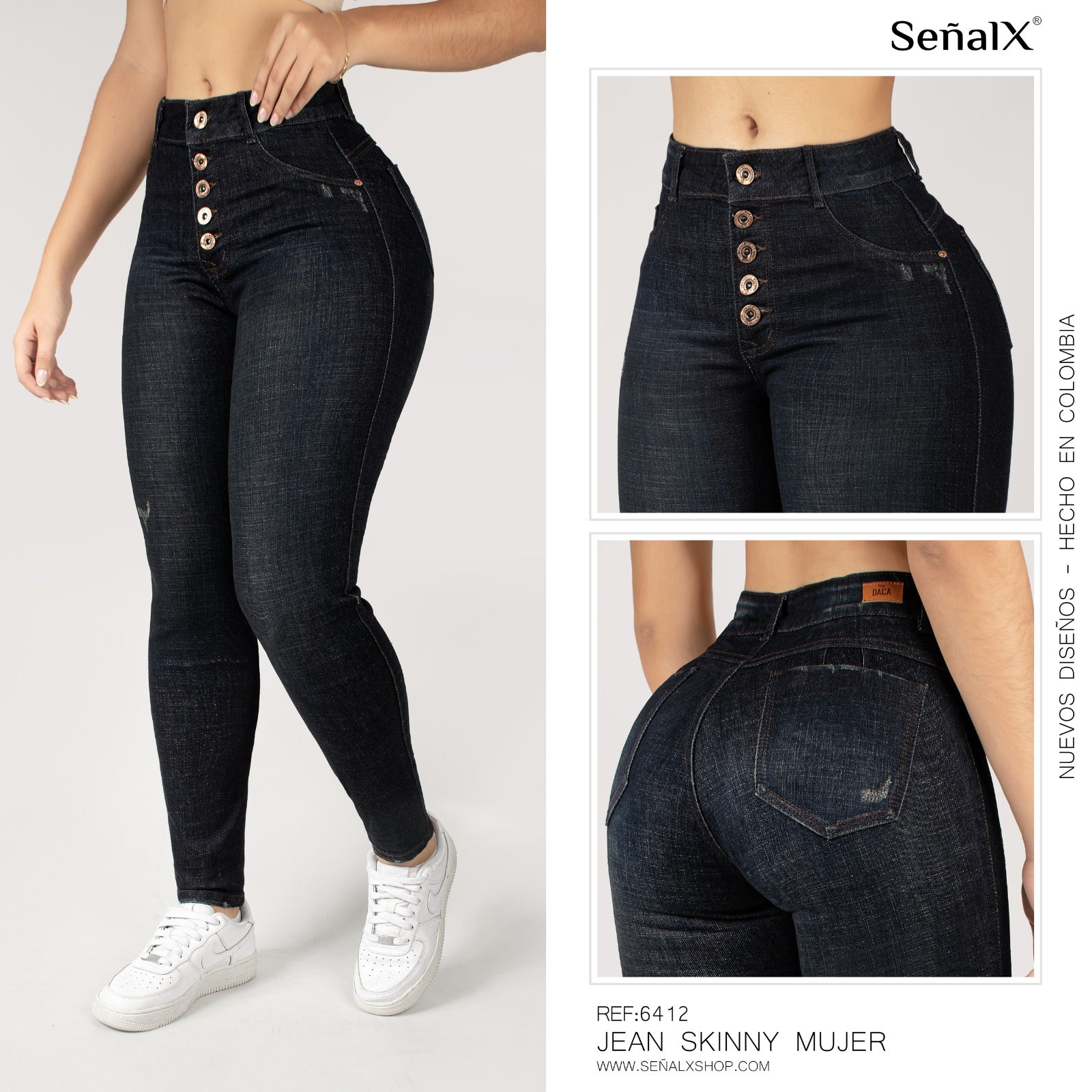 Jeans mujer Skinny 6412