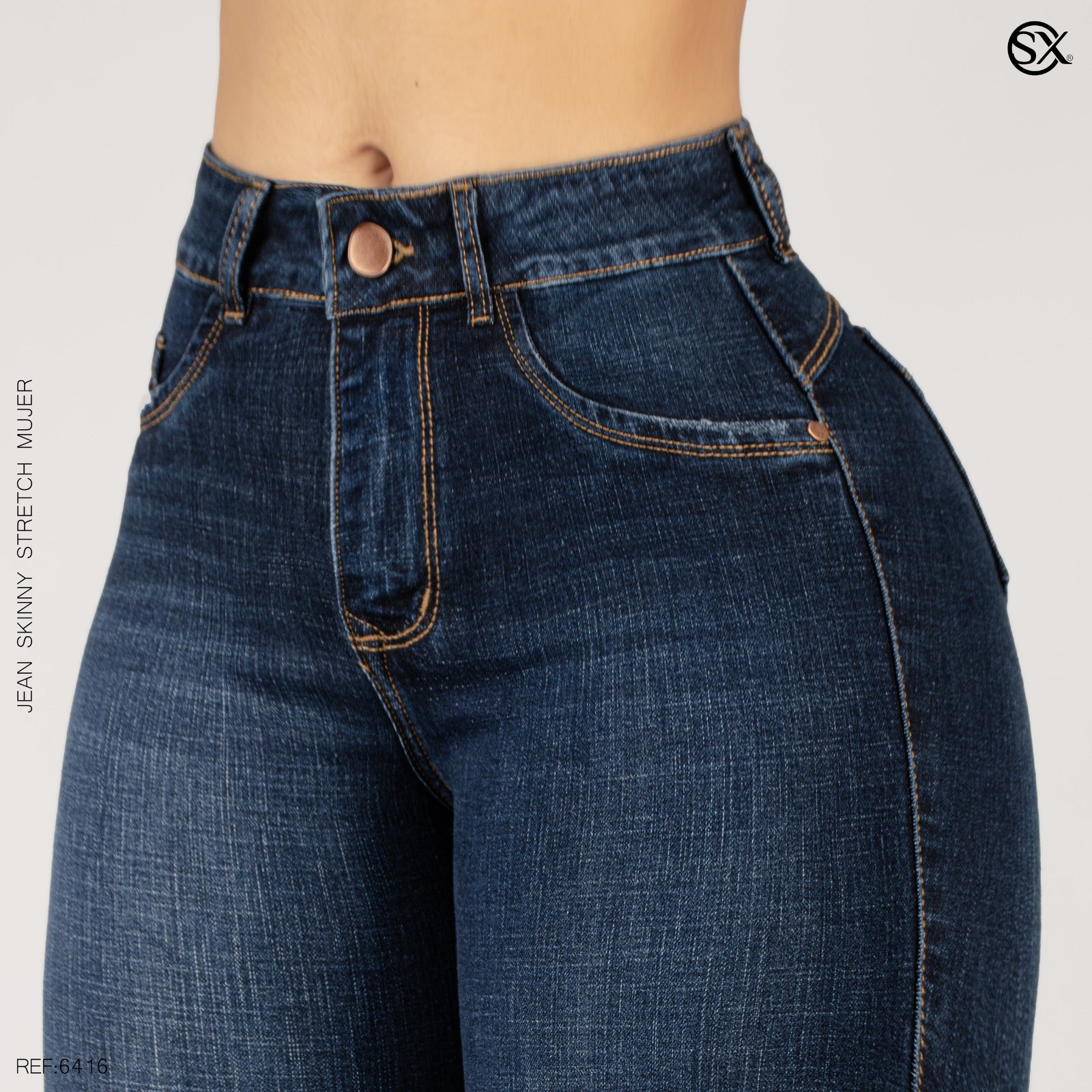 Jeans mujer Skinny 6416