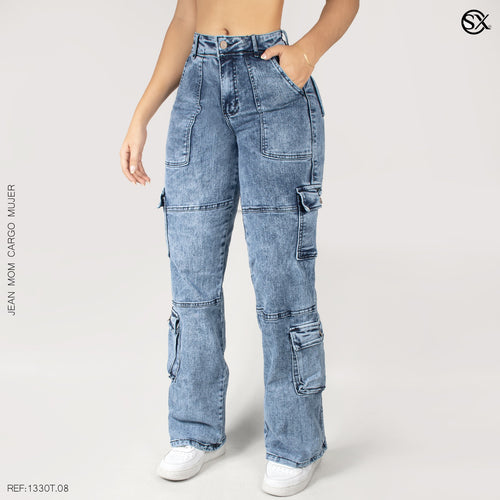 Jeans mujer Cargo 1330T.08